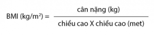 Công thức tính chỉ số BMI