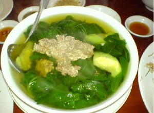 Canh tôm rau đay