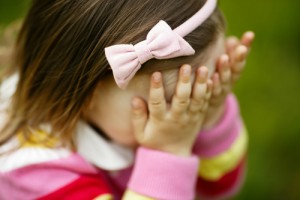 shy child